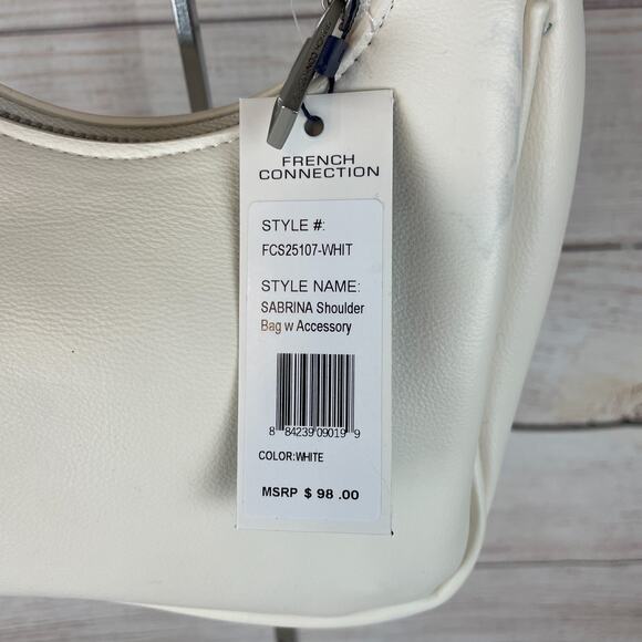 French Connection Sabrina Shoulder Bag Off White - Picture 8 of 8